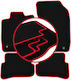 Carlux Red Car Floor Mats for Audi A1 8x Hatchback 2010