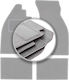 Gray Car Mats Volkswagen Beetle Set Front and Back 0 1938-2003