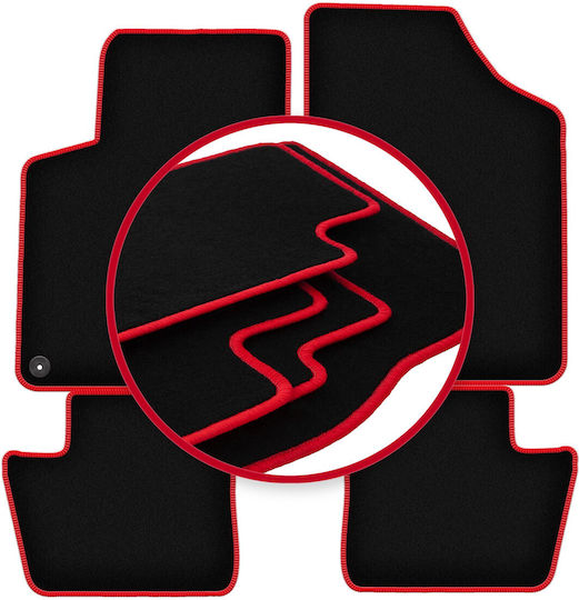 Carlux-red Car Mats Citroen Ds4 Hatchback 2011-2015