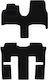 Black Velvet Floor Mats Lancia Phedra 7-seater 2002-2010