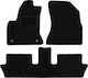 Schwarze Samt-Fußmatten Citroen C4 Grand Picasso Minivan 2006-2013