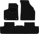 Black Velvet Floor Mats Chevrolet Rezzo Minivan 2000-2011