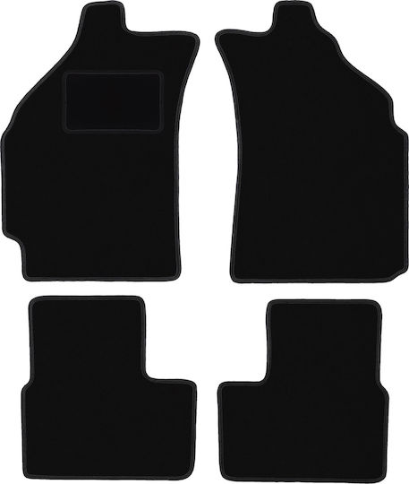 Black Velvet Floor Mats Chevrolet Matiz Hatchback 2004-2009
