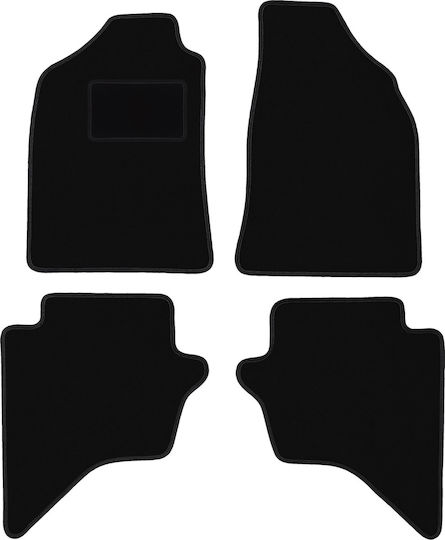 Schwarze Samt-Fußmatten Mazda Bt-50 Pickup 2007-2012