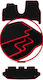 Carlux-red Car Mats Lancia Phedra 7 Seater 2002-2010