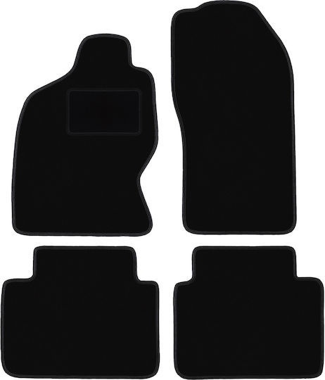 Covorașe de podea din catifea neagră Nissan Terrano II 0 1993-2005