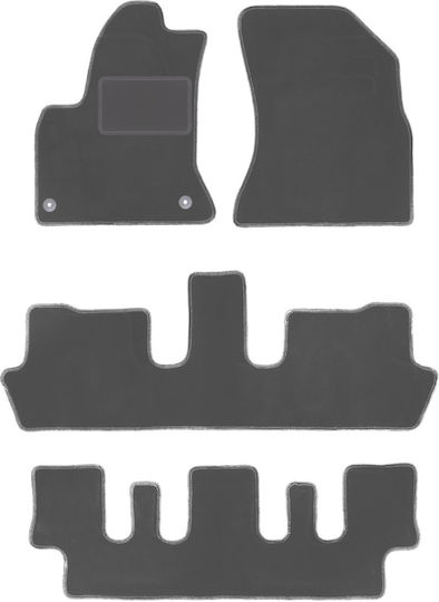 Graphite Car Mats Citroen C4 Grand Picasso 7-Seater 2006-2013