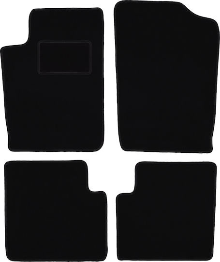 Black Velvet Car Mats for Citroen Xsara Break Station Wagon Hatchback 1997-2006