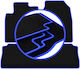 Carlux-blue Car Mats Chevrolet Captiva Suv 2006-2017
