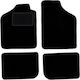 Black Velvet Floor Mats Fiat Uno Hatchback 1983-2001