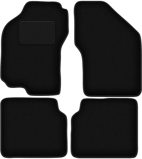 Black Velvet Floor Mats Fiat Marea Sedan 1995-2001