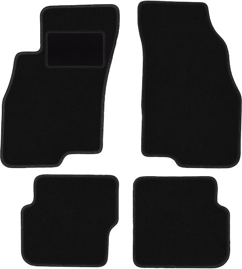 Black Velvet Car Mats Fiat Punto Evo Hatchback 2008-2012