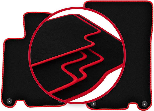 Carlux-rote Autoteppiche Mercedes SL R230 Roadster 2001-2011