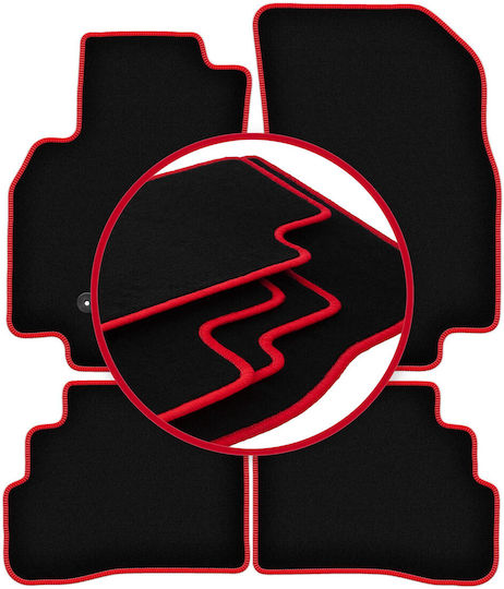 Carlux Red Car Floor Mats Opel Karl Hatchback 2015