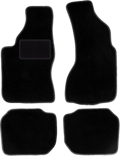 Black Velvet Car Mats for Audi V8 Sedan 1988-1993