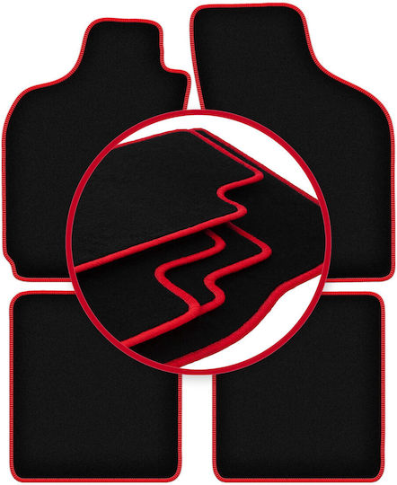 Carlux Red Car Mats Fiat Palio Sedan 1996-2004