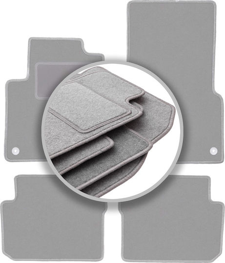Gray Car Mats Smart Forfour I Hatchback 2004-2007