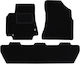 Black Velour Car Mats Peugeot Partner II Combivan Tepee 5-Seater 2008-2018