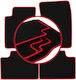 Carlux-red Car Mats Ssangyong Kyron Suv 2005-2014