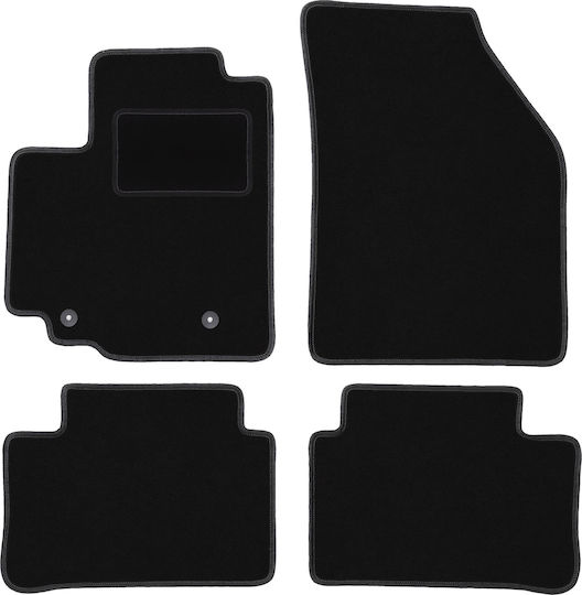 Covorașe de podea catifea neagră Opel Agila B Hatchback 2008-2014