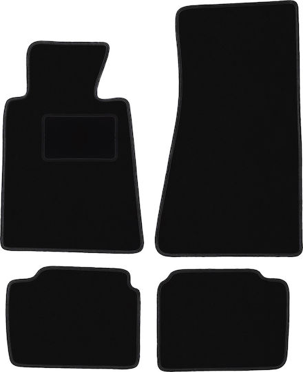 Schwarze Samt-Fußmatten BMW 5 E34 Limousine Kombi Touring 1988-1994