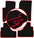 Carlux-rote Fußmatten Jeep Cherokee Liberty Kj Offroad 2002-2007