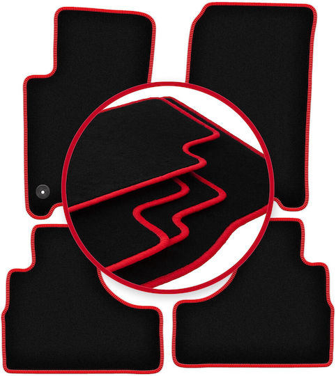 Carlux-rote Fußmatten Jeep Cherokee Liberty Kj Offroad 2002-2007