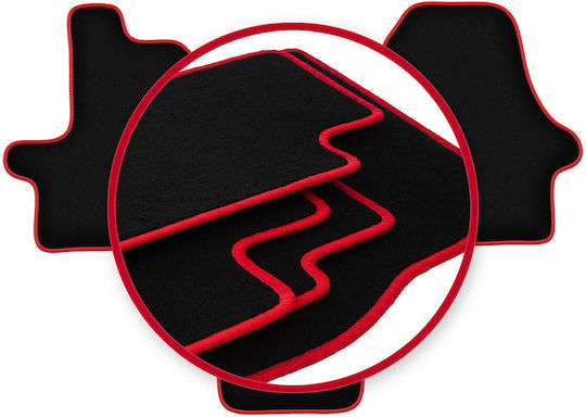 Carlux-red Car Mats Citroen Jumper Ii Van 2006-2014