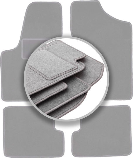 Gray Car Mats Fiat Seicento Hatchback 1998-2010