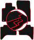 Carlux Red Car Mats for Fiat Fullback Off-road 2015