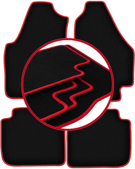 Carlux-red Car Mats Lancia Musa Minivan 2004-2012