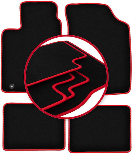Carlux-red Car Mats Renault Thalia I Sedan 2000-2010
