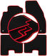 Carlux-red Car Mats Opel Adam Hatchback 2012