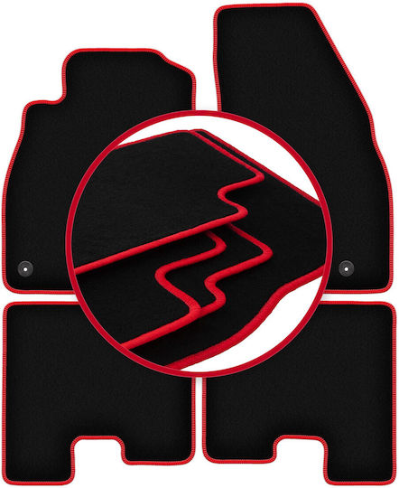 Carlux-red Car Mats Opel Adam Hatchback 2012