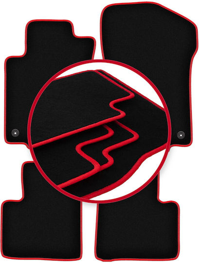 Carlux Red Car Mats Mercedes-Benz ML W164 SUV 2005-2011