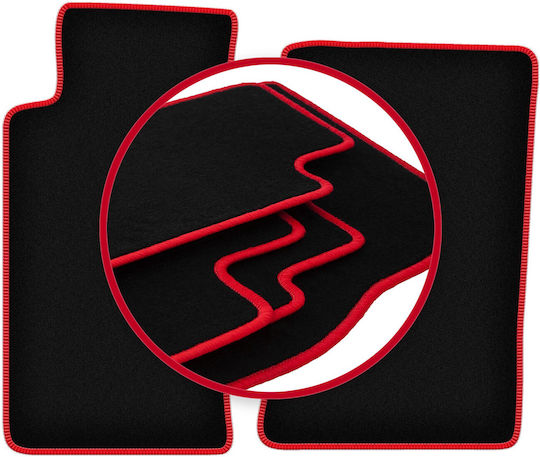 Carlux Red Car Mats Mazda MX-5 II NB Cabrio 1998-2005