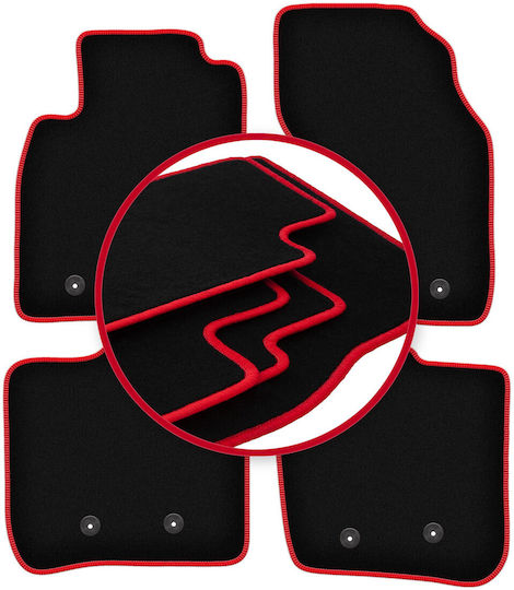 Carlux-red Car Mats Volvo S40 I Sedan 1995-2004