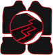 Carlux Red Car Mats Suzuki Jimny SUV 1998-2007