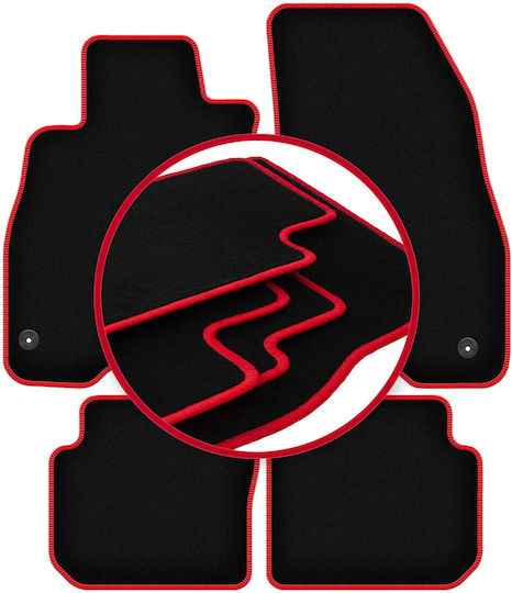 Carlux Red Car Mats for Fiat Punto 12' Hatchback 2012-2018