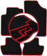 Carlux-red Car Mats Citroen C2 Hatchback 2003-2009
