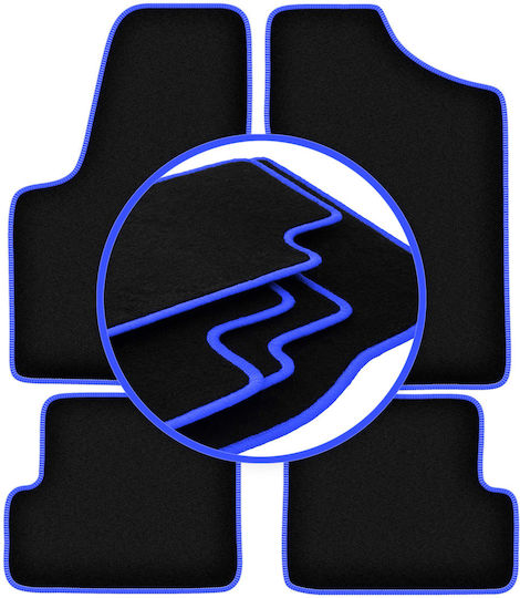 Carlux Blue Car Mats Fiat Seicento Hatchback 1998-2010