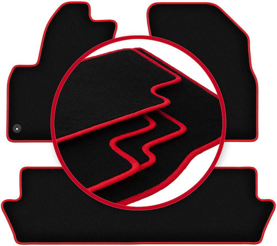 Carlux-rote Fußmatten Citroen C4 Grand Picasso Minivan 2006-2013