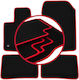 Carlux-red Car Mats Renault Twingo Ii Hatchback 2007-2014