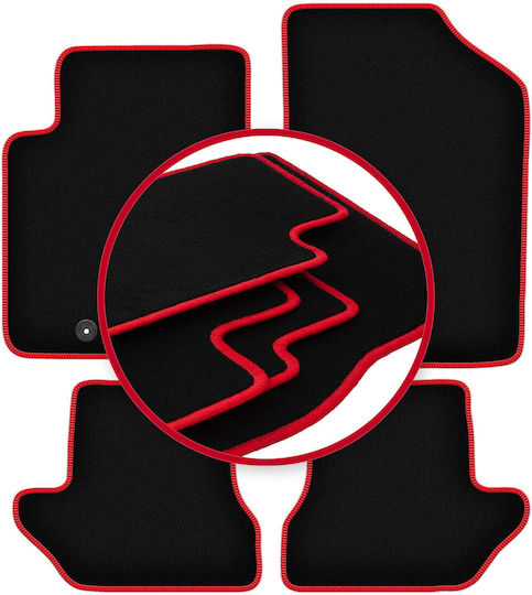 Covorașe auto Carlux-roșu pentru Citroen C3 Pluriel Cabrio 2003-2010