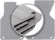Gray Car Mats Volkswagen Transporter T4 Multivan Delivery 1993-2001