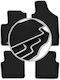 Carlux-silver Car Mats Fiat 500 Cabrio Hatchback 2007-2013