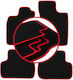 Carlux-red Car Mats Renault Twingo I Hatchback 1993-2006