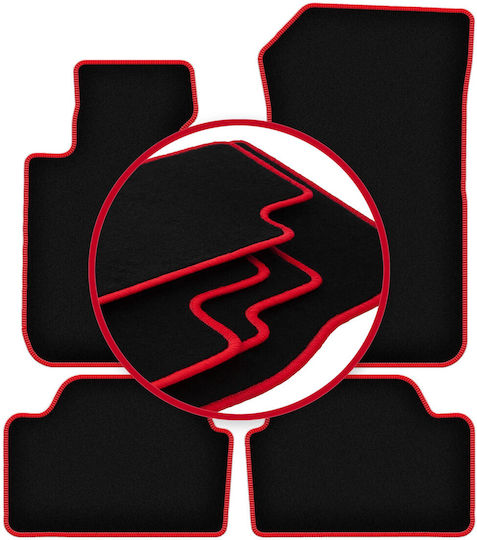 Carlux-red Car Floor Mats Bmw 1 E87 Hatchback 2004-2011