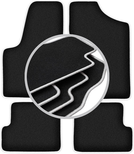 Carlux-silver Car Mats Fiat Seicento Hatchback 1998-2010