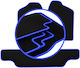 Carlux-blaue Autoteppiche Opel Frontera A 3-Türer 1991-1998